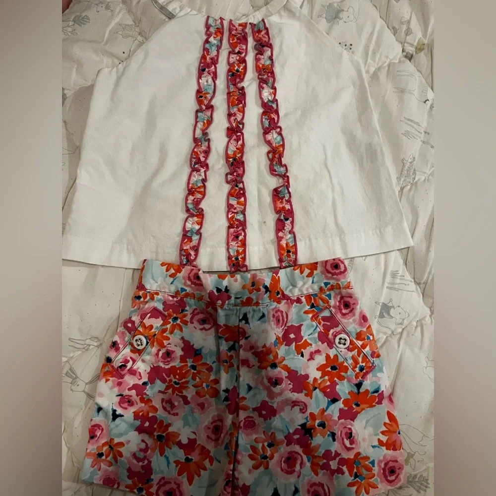 Janie and Jack Floral Tank with Shorts